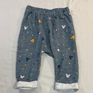 Disney - Baby Grey and White Pants - Mickey Mouse Design